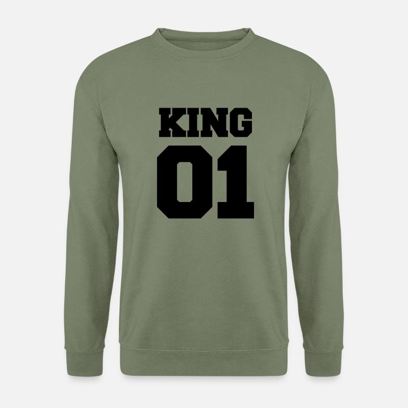 01_king - Unisex Sweatshirt - army green