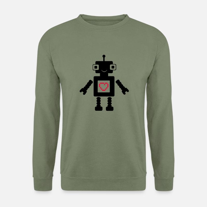 roboter_love_02 - Unisex Sweatshirt - army green