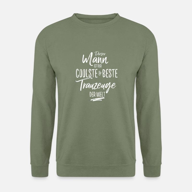 trauzeuge-white - Unisex Pullover - Armeegrün