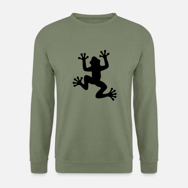 Frosch / Frog Silhouette - Unisex Pullover - Armeegrün