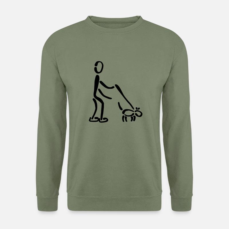 Gassi Hund - Unisex Pullover - Armeegrün