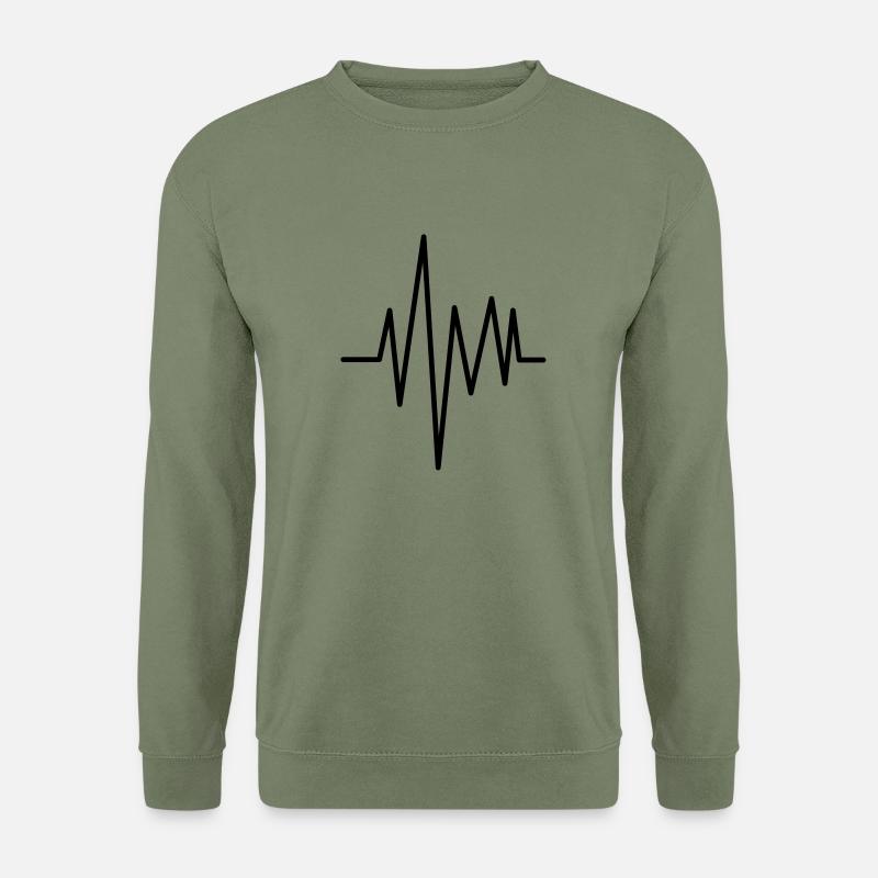 wave_pulse_u1 - Unisex Pullover - Armeegrün