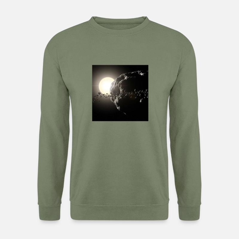 Mond und Sternenhimmel - Unisex Pullover - Armeegrün