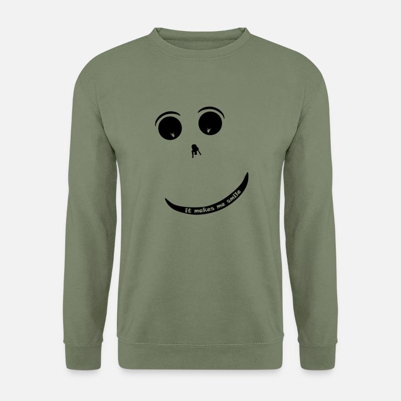Paragliding Smiley - Unisex Pullover - Armeegrün