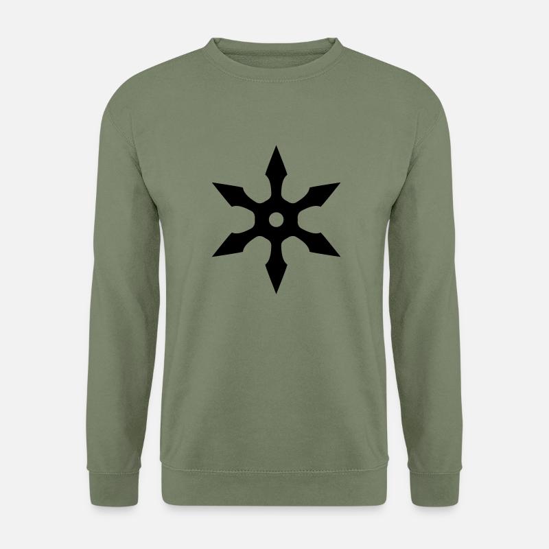 Ninja Stern - Unisex Pullover - Armeegrün