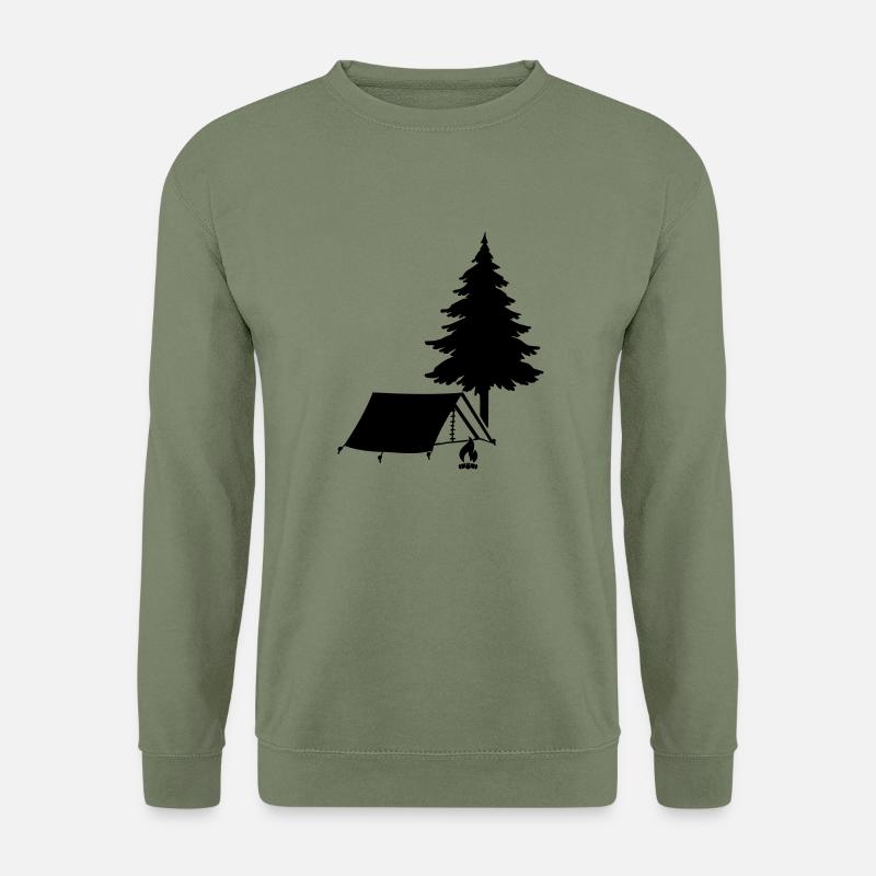 Campingplatz - Unisex Pullover - Armeegrün