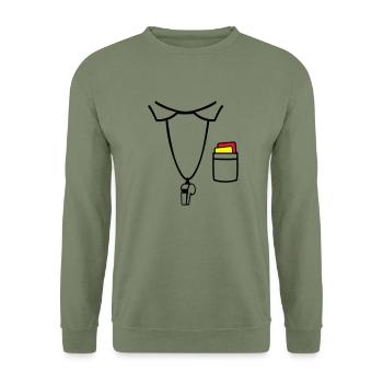 Referee - Unisex Sweatshirt - army green - Front - Alina (178cm) & Michal (187cm)