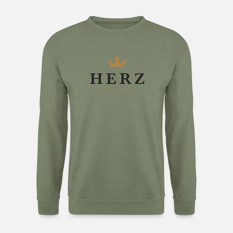 Herz Original Familienlogo - Unisex Pullover - Armeegrün