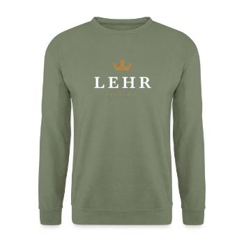 Lehr Original Familienlogo - Unisex Pullover - Armeegrün - Vorne - Alina (178cm) & Michal (187cm)