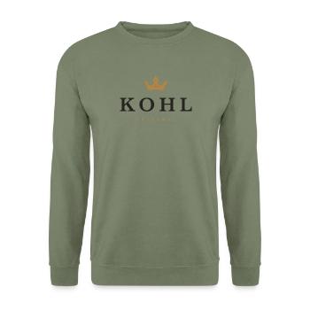 Kohl Original Familienlogo - Unisex Pullover - Armeegrün - Vorne - Alina (178cm) & Michal (187cm)
