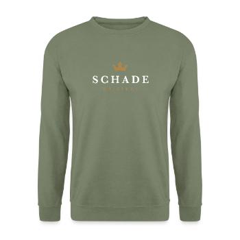 Schade Original Familienlogo - Unisex Pullover - Armeegrün - Vorne - Alina (178cm) & Michal (187cm)