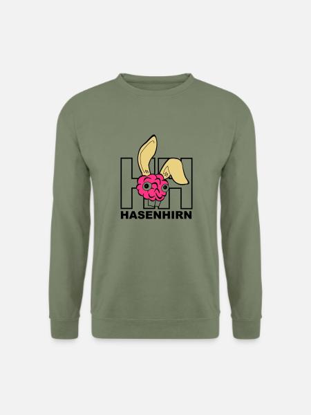 Hasenhirn - Unisex Pullover - Armeegrün