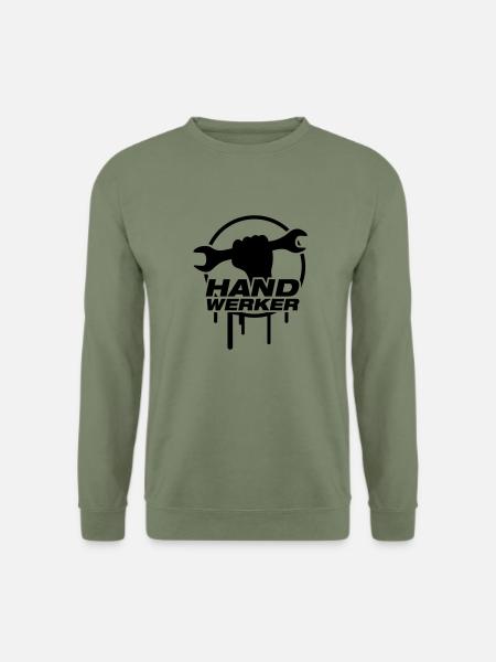 handwerker_logo_f1 - Sweat-shirt Unisexe - vert militaire