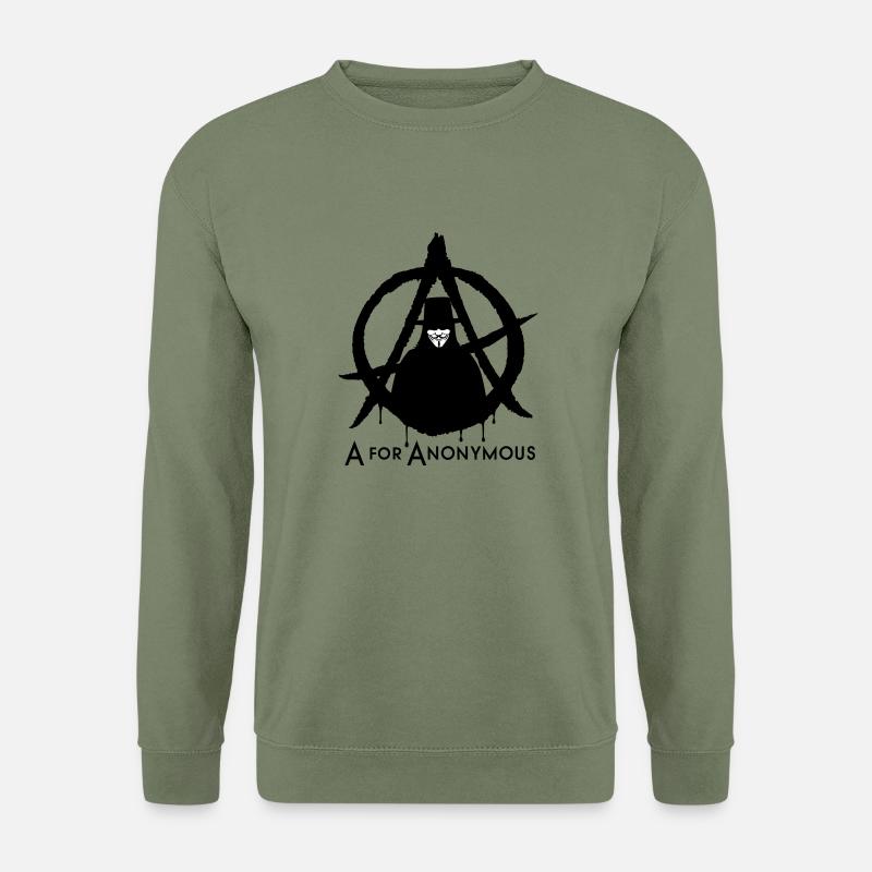 A for Anonymous 2c - Unisex Pullover - Armeegrün