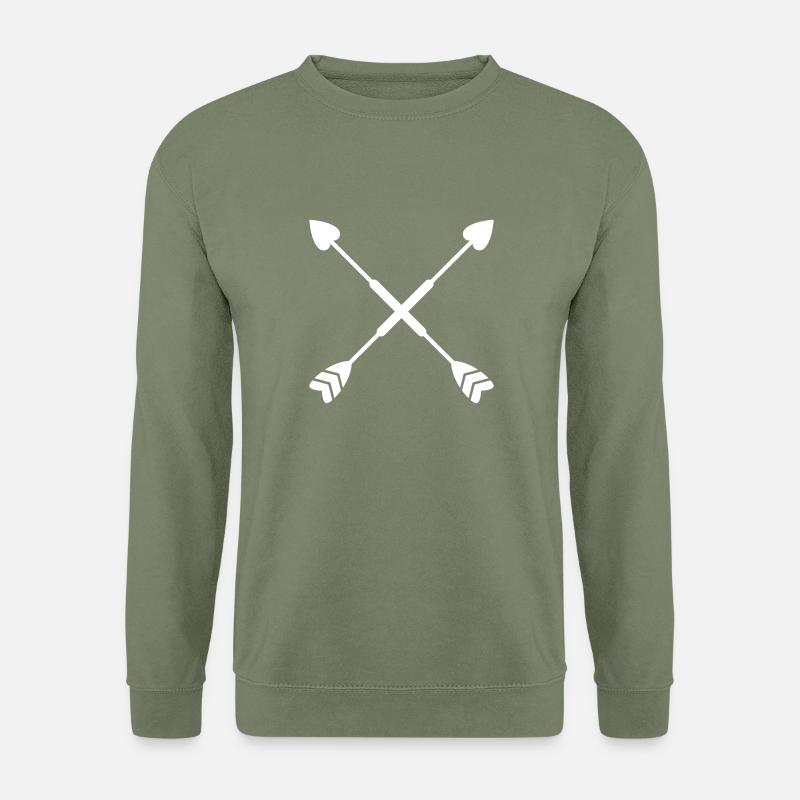 Herzen Dekoration - Unisex Pullover - Armeegrün