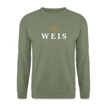 Weis Original Familienlogo - Unisex Pullover - Armeegrün - Vorne - Alina (178cm) & Michal (187cm)