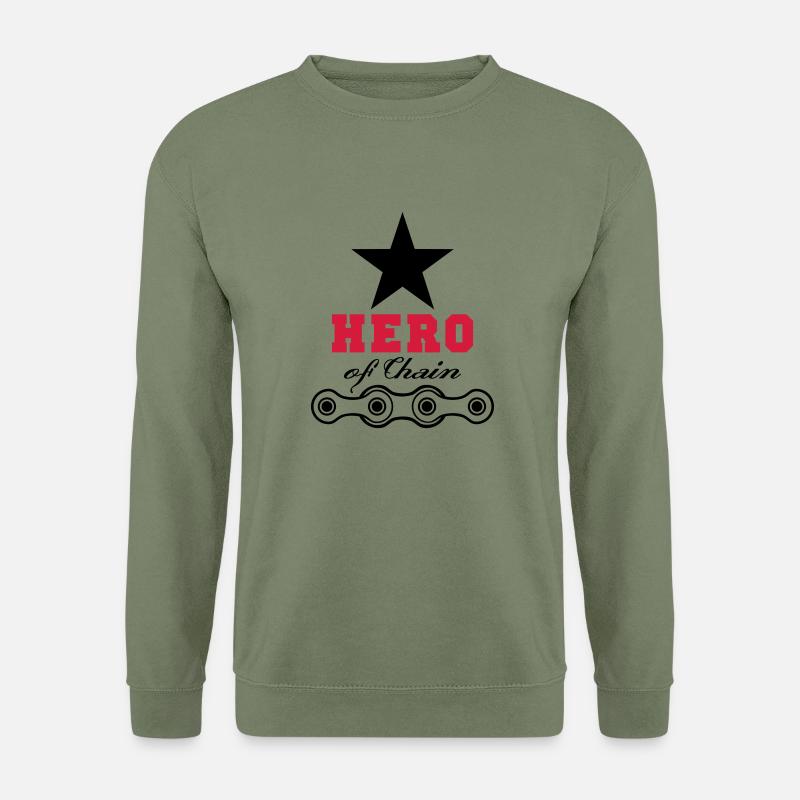 hero of chain - Unisex Pullover - Armeegrün