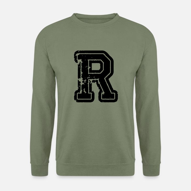 buchstabe_r - Unisex Pullover - Armeegrün
