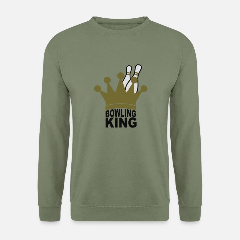 Bowling King - Unisex Pullover - Armeegrün