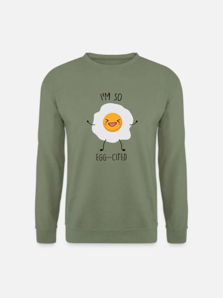 Egg cited design - Unisex Sweatshirt - army green
