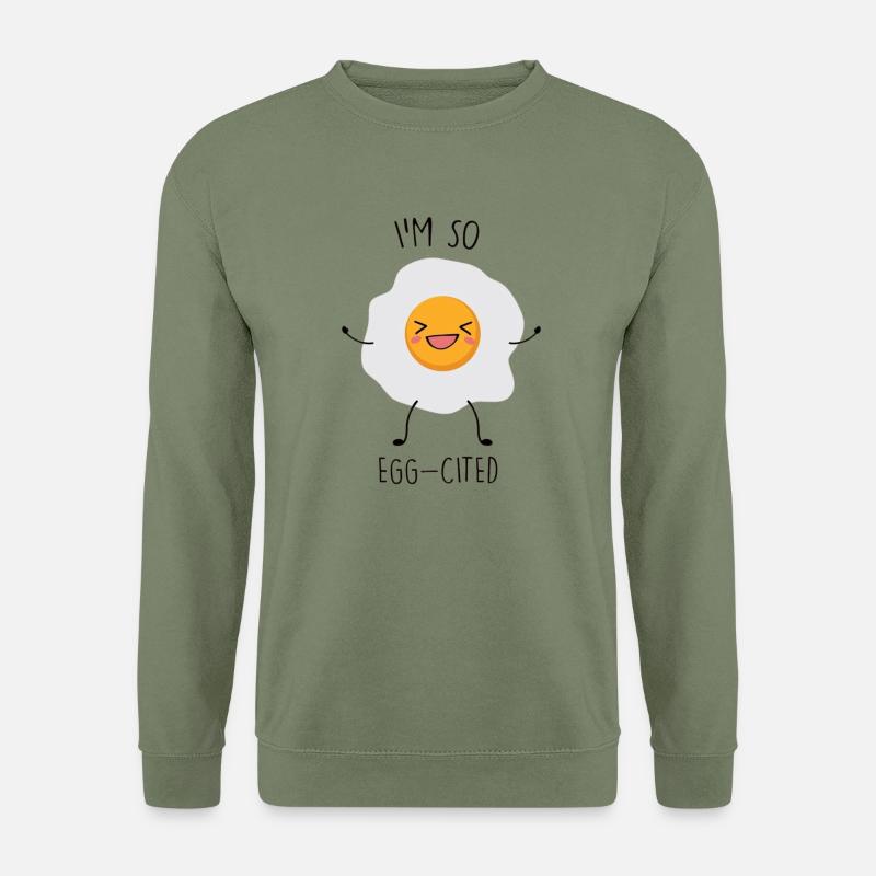 Egg cited design - Unisex Sweatshirt - army green