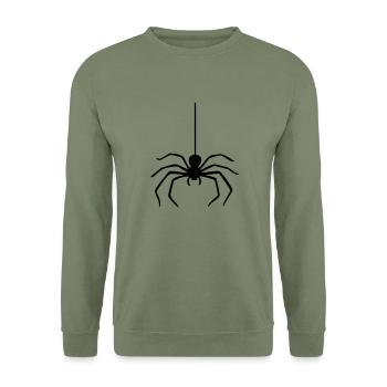 Spider / Spider - Unisex Sweatshirt - army green - Front - Alina (178cm) & Michal (187cm)
