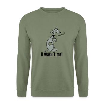wasnt_me! - Unisex Pullover - Armeegrün - Vorne - Alina (178cm) & Michal (187cm)