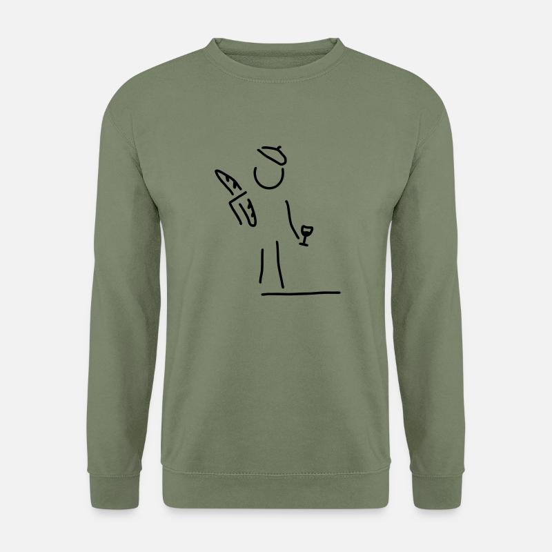 franzose in frankreich - Unisex Pullover - Armeegrün