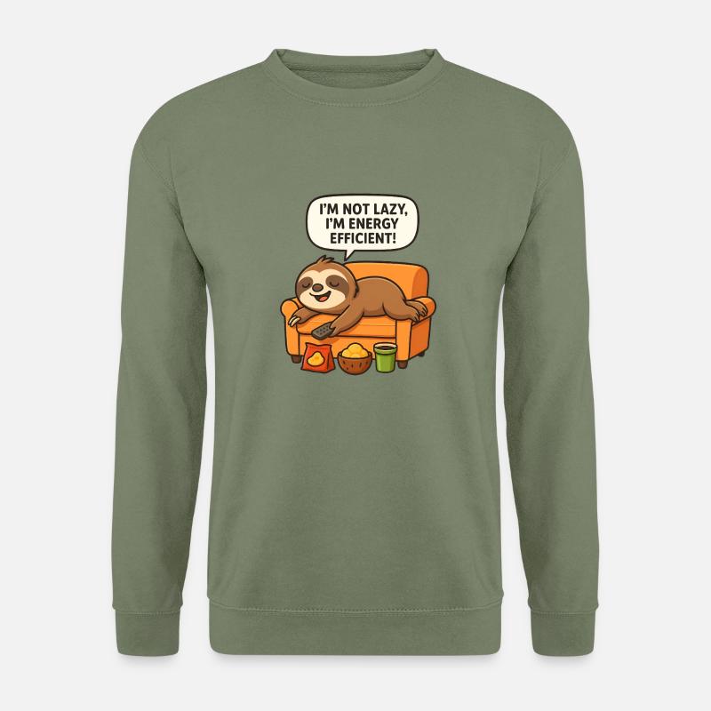 Lazy Sloth - Unisex Sweatshirt - army green