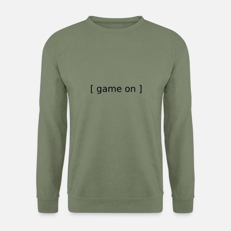 Game on Gamer Zocker spielen Geschenk - Unisex Pullover - Armeegrün