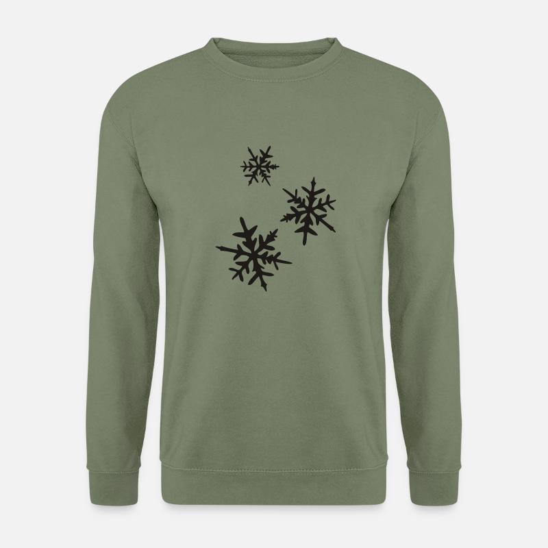 Eiskristalle - Unisex Pullover - Armeegrün