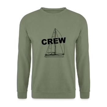 Yacht Crew - Unisex Pullover - Armeegrün - Vorne - Alina (178cm) & Michal (187cm)