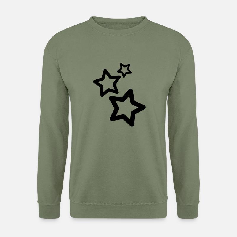 Sterne - Unisex Pullover - Armeegrün