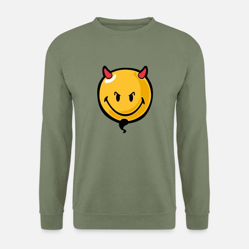 Smiley devil - Unisex Pullover - Armeegrün