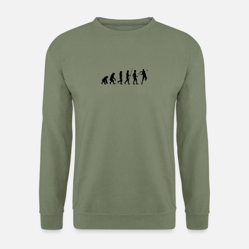 Tennis Evolution Geschenk - Unisex Pullover - Armeegrün