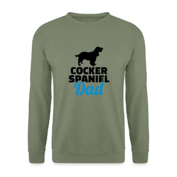 Cocker Spaniel - Unisex Sweatshirt - army green - Front - Alina (178cm) & Michal (187cm)