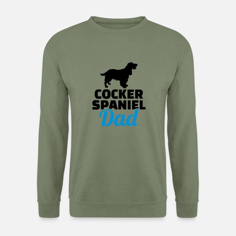 Cocker Spaniel - Sweat-shirt Unisexe - vert militaire