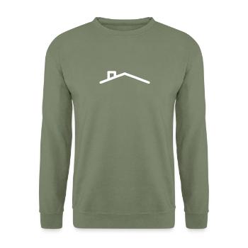 Toit de la maison - Sweat-shirt Unisexe - vert militaire - Devant - Alina (178cm) & Michal (187cm)