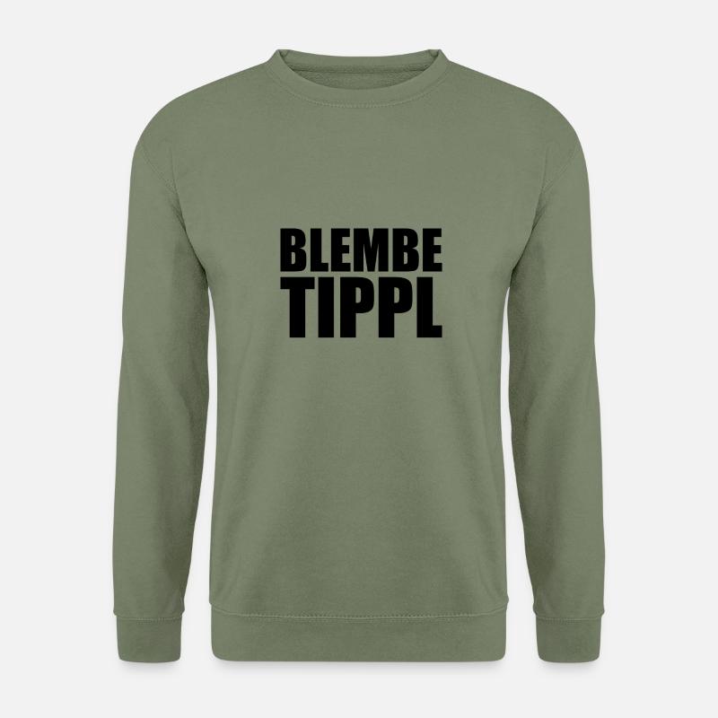 Dünner Kaffee Erzgebirge - Unisex Pullover - Armeegrün