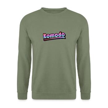 Vintage Indonésie Holiday Travel Asia Komodo - Sweat-shirt Unisexe - vert militaire - Devant - Alina (178cm) & Michal (187cm)