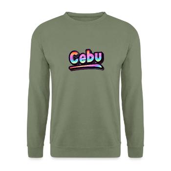 Vintage Philippines Holiday Asia Cebu - Sweat-shirt Unisexe - vert militaire - Devant - Alina (178cm) & Michal (187cm)