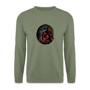 Doberman Dobermans Chien Chiens chiot Doberman - Sweat-shirt Unisexe - vert militaire - Devant - Alina (178cm) & Michal (187cm)