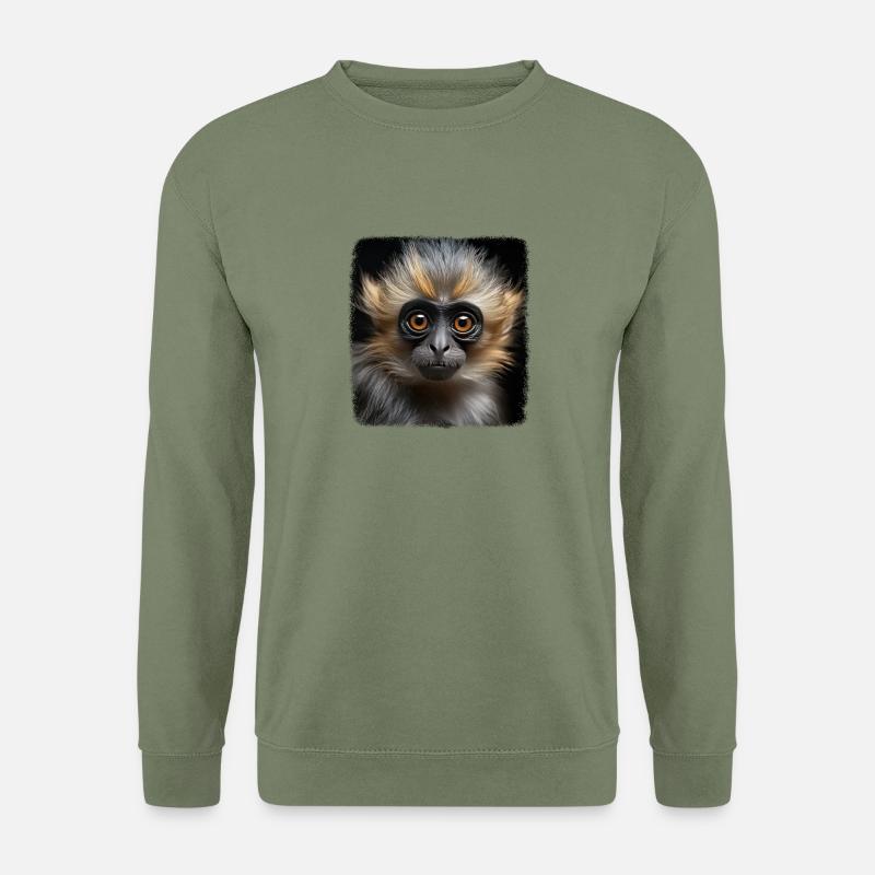 Gibbons realistic Gibbon - Unisex Pullover - Armeegrün