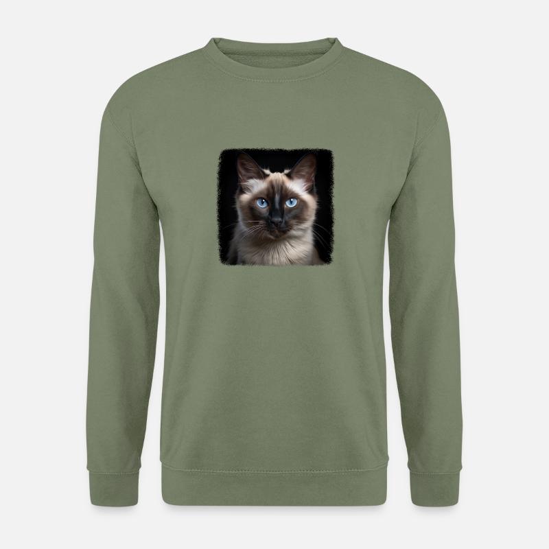 Balinese Cat Balinesenkatze - Unisex Pullover - Armeegrün