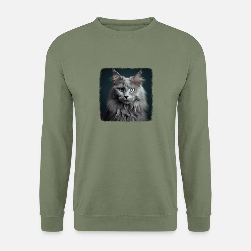 Nebelung Kitten Nebelung Cat - Unisex Sweatshirt - army green