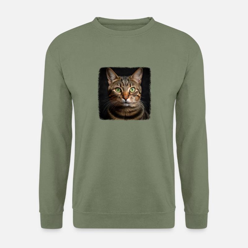 Tabby Kätzchen Tabby Katze - Unisex Pullover - Armeegrün