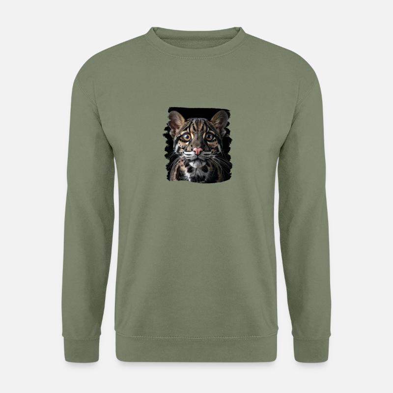 Clouded Leopard Nebelparder - Unisex Sweatshirt - army green