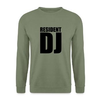 DJ - Unisex Pullover - Armeegrün - Vorne - Alina (178cm) & Michal (187cm)