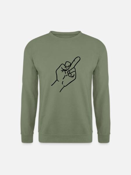 Doigt d'honneur - Sweat-shirt Unisexe - vert militaire