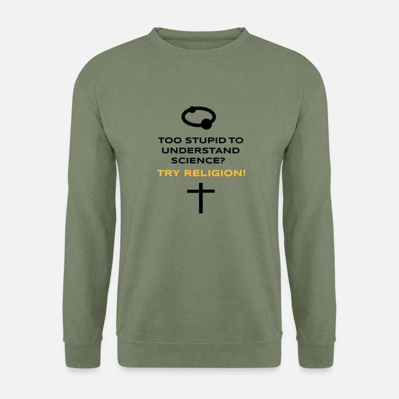 Science vs. Religion - Sweat-shirt Unisexe - vert militaire